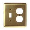 Amerelle Wallplt T/D Brsh Brass 154TD